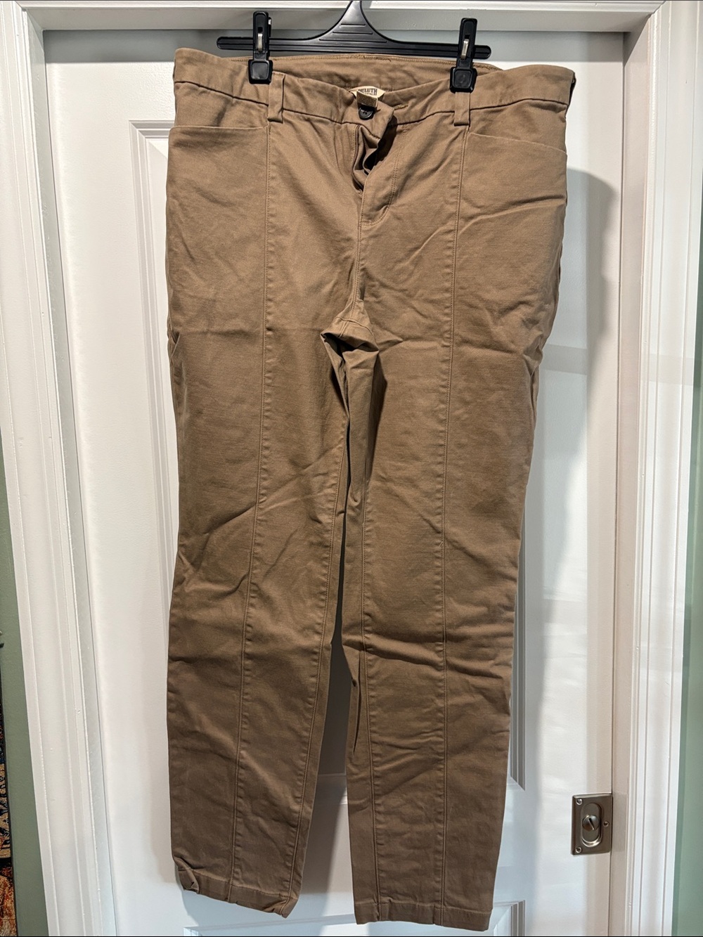 Duluth Trading Co. Women’s Tan Stretch Chinos